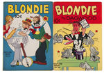 LARGE FEATURE BOOK WITH BLONDIE AND DAGWOOD LOT OF FOUR COMICS.