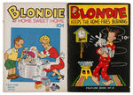 LARGE FEATURE BOOK WITH BLONDIE AND DAGWOOD LOT OF FOUR COMICS.