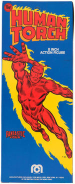 "THE HUMAN TORCH" BOXED MEGO ACTION FIGURE.