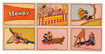 "HOWDY DOODY" RARE ICE CREAM PREMIUM PUZZLE CARDS.