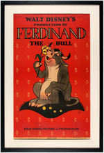 "FERDINAND THE BULL" FRAMED POSTER.