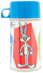 "BUGS BUNNY - YOSEMITE SAM" VINYL LUNCH BOX WITH THERMOS.