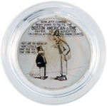 “MUTT AND JEFF IN PANAMA” EARLY PROMO FLYER AND “BOSTON AMERICAN” PROMO PAPERWEIGHT.