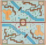 "DAVY CROCKETT RESCUE RACE WITH REAL COMPASS" UNUSED BOXED GAME.