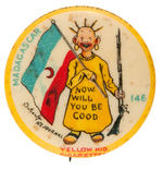 YELLOW KID BUTTON #146.