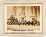 RARE "PRESIDENT LINCOLN'S HEARSE" ALBUMEN PHOTOGRAPH.