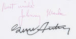 CHRISTMAS CLASSIC "RUDOLPH THE RED-NOSED REINDEER" GENE AUTRY & JOHNNY MARKS SIGNED LYRICS.