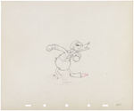 DONALD DUCK "ORPHAN'S PICNIC" ORIGINAL PRODUCTION DRAWING.