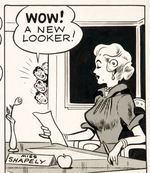 “ARCHIE” 1948 DAILY COMIC STRIP ORIGINAL ART W/FIVE MEMBER CAST.