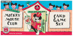 "MICKEY MOUSE CLUB CARD GAME SET."