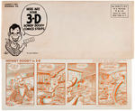 "HOWDY DOODY IN 3-D" PREMIUM COMICS WITH 3-D GLASSES & ENVELOPE.