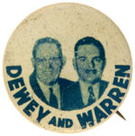 DEWEY AND WARREN JUGATE WITH UNCOMMON POSITIONING OF VP ON LEFT SIDE.