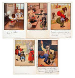 ROOSEVELT RELATED BUSY BEARS C.1907 & TUCK LITTLE BEARS C. 1909 GROUP OF 15 POST CARDS.