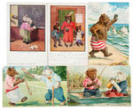 ROOSEVELT RELATED BUSY BEARS C.1907 & TUCK LITTLE BEARS C. 1909 GROUP OF 15 POST CARDS.