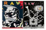 “RAW” MAGAZINE #3,4,5 WITH INSERTS AND BONUSES PLUS “JACK SURVIVES RAW ONE SHOT.”