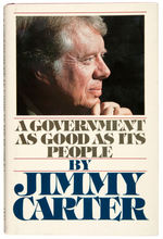 “JIMMY CARTER” SIGNED BOOK “A GOVERNMENT AS GOOD AS ITS PEOPLE” WITH JSA LOA.