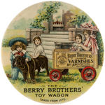 “THE BERRY BROTHERS TOY WAGON” CLASSIC SUPERB COLOR MIRROR.