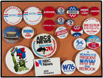 MARSHALL LEVIN COLLECTION GROUP OF 72 ITEMS FOR 1976 PRESIDENTIAL HOPEFULS AND THIRD PARTIES.