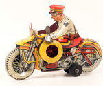 "MARX" POLICE SQUAD WIND-UP MOTORCYCLE.