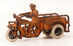 HUBLEY "INDIAN CRASH CAR" CAST IRON REPLICA.