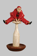 "SPA MONOPOLE" SODA WATER/RED CLOWN FIGURAL DISPLAY.