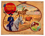 "HOPALONG CASSIDY LASSO GAME."