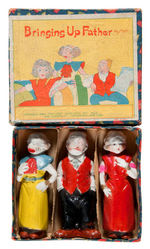 “BRINGING UP FATHER” BOXED BISQUE SET.