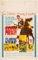 ELVIS PRESLEY "G.I. BLUES" & "FLAMING STAR" WINDOW CARD PAIR.