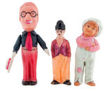 SILENT FILM STAR CELLULOID TOY TRIO.