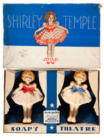 "SHIRLEY TEMPLE SOAP" BOXED FIGURAL SOAP SET.