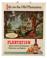 "PLANTATION" LIQUEUR CELLULOID SIGN.