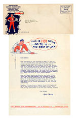 "CAPTAIN MARVEL CLUB" ENVELOPE/LETTER