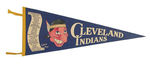 CLEVELAND INDIANS 1954 PENNANT WITH TEAM ROSTER.