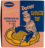 "HOWDY DOODY SQUEEZE FLOATING SOAP DISH BATH TOY" BOXED.