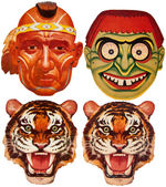 KELLOGG'S PHONEY FACES PREMIUM MASK LOT & AD PROOFS.