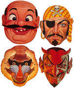 KELLOGG'S PHONEY FACES PREMIUM MASK LOT & AD PROOFS.