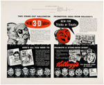 KELLOGG'S PHONEY FACES PREMIUM MASK LOT & AD PROOFS.