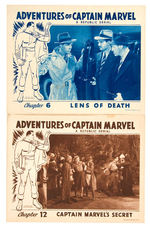 "ADVENTURES OF CAPTAIN MARVEL" SERIAL LOBBY CARD PAIR