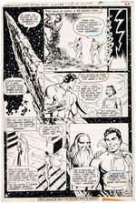 "WORLD'S FINEST" #262 ORIGINAL DON NEWTON COMIC PAGE ART.