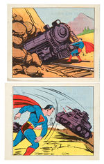 "SUPERMAN" BREAD CO. ADVENTURE CARD PAIR.