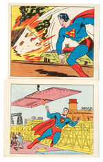 "SUPERMAN" BREAD CO. ADVENTURE CARD PAIR.