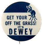 UNLISTED IN HAKE DEWEY REBUS BUTTON.