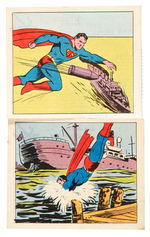 "SUPERMAN" BREAD CO. ADVENTURE CARD PAIR.