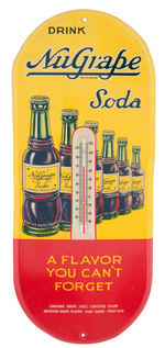 "NUGRAPE SODA" TIN THERMOMETER