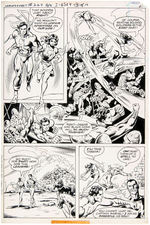 "WORLD'S FINEST" #264 ORIGINAL DON NEWTON COMIC PAGE ART.