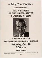 THREE POSTERS: NIXON PA. 1972 COATTAIL, AGNEW 1968 VP, NIXON 1972 YOUNGSTOWN, OHIO.