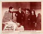 PENNY SINGLETON "BLONDIE'S LUCKY DAY" SIGNED LOBBY CARD LOT.