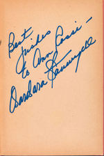 BARBARA STANWYCK SIGNED "STELLA DALLAS" BOOK.