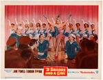 JANE POWELL SIGNED "3 SAILORS AND A GIRL" LOBBY CARD PAIR.