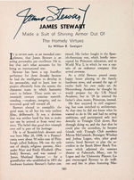 JAMES STEWART SIGNED "FILMS IN REVIEW" BOOKLET.